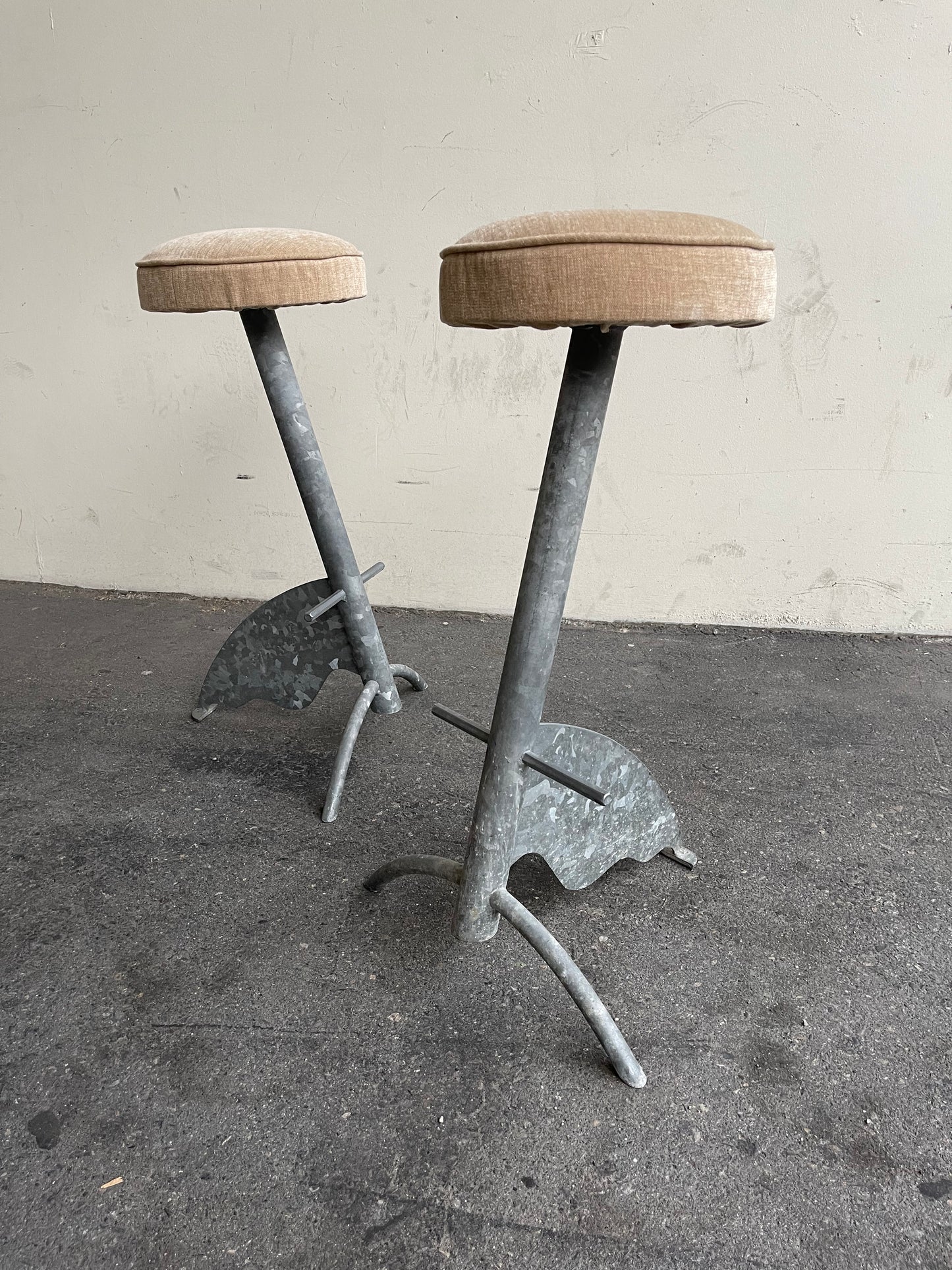 Pair of “Platform” stools designed by Maurizio Peregalli for Zeus Noto, Italy